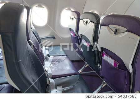 Airplane cabin seat economy class Airplane cabin seat economy class 54037563