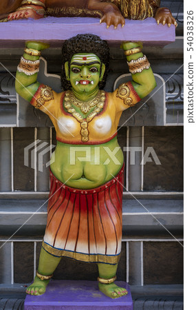 Hindu God Statues Surrounding Muthumariamman Temple in Kandy Sri Lanka Hindu God Statues Surrounding Muthumariamman Temple in Kandy Sri Lanka 54038326