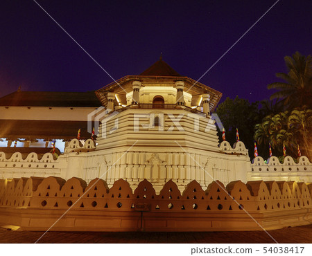 Temple of the Tooth Relic and Reflections Before Dawn in Kandy Sri Lanka Temple of the Tooth Relic and Reflections Before Dawn in Kandy Sri Lanka 54038417