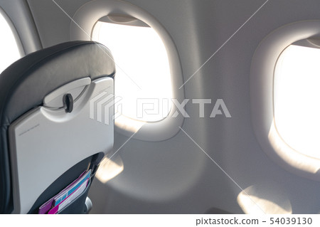 Airplane cabin seat economy class Airplane cabin seat economy class 54039130