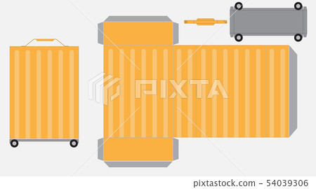 Paper Model of Travel bag 54039306