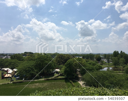 從Maru Tomb山墳（埼玉縣Yuida市）看到的Gyoda的土墩1組 54039307