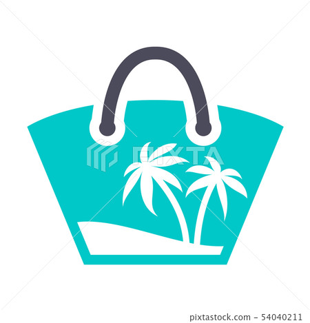 New gray turquoise icon on a white background 54040211