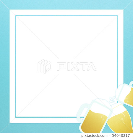 背景 - 啤酒 - 乾杯 - 藍 - 框架 54040217