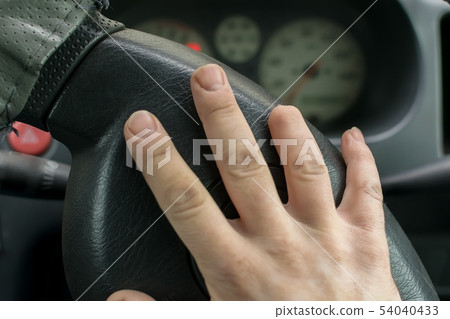 Hand of a man with a missing finger phalanx Hand of a man with a missing finger phalanx 54040433