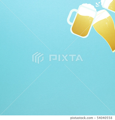 背景 - 啤酒 - 乾杯 - 藍 背景 - 啤酒 - 乾杯 - 藍 54040558