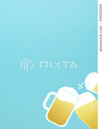 背景 - 啤酒 - 乾杯 - 藍 54040564