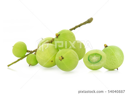 Indian gooseberry isolated on white background Indian gooseberry isolated on white background 54040887
