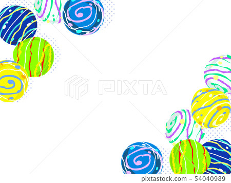 Illustration background of water balloons 54040989