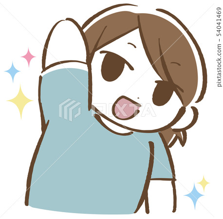 A woman without sweat 54041469