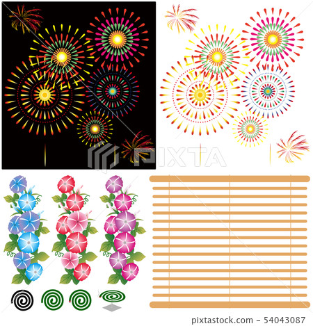 Fireworks and morning glory Fireworks and morning glory 54043087