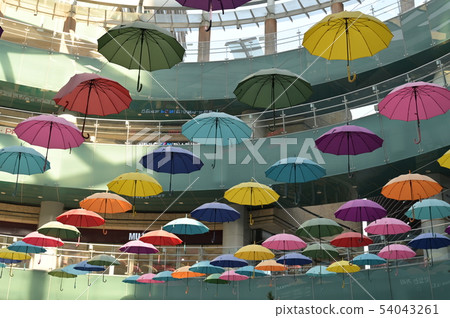 Mecenapolis Mall ceiling umbrella decoration Mecenapolis Mall ceiling umbrella decoration 54043261