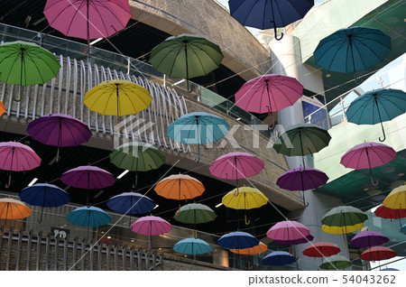 Mecenapolis Mall ceiling umbrella decoration Mecenapolis Mall ceiling umbrella decoration 54043262