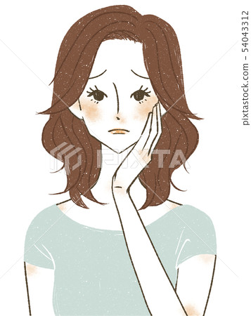 Woman-trouble-upper body 54043312