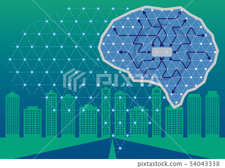 Artificial intelligence office building Artificial intelligence office building 54043338