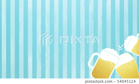 背景 - 啤酒 - 乾杯 - 條紋 - 藍 54045124
