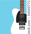 Electric guitar Flat design 54049772