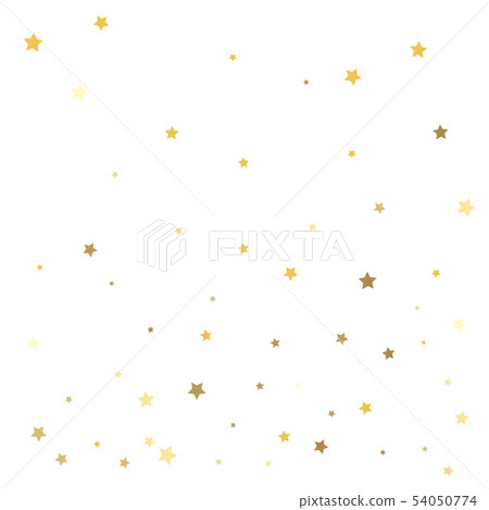 Gold stars. Confetti celebration 54050774