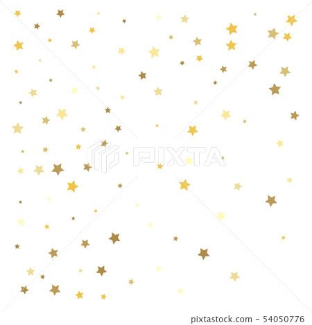 Gold stars. Confetti celebration 54050776