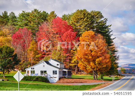Highway at sunny autumn day 54051595