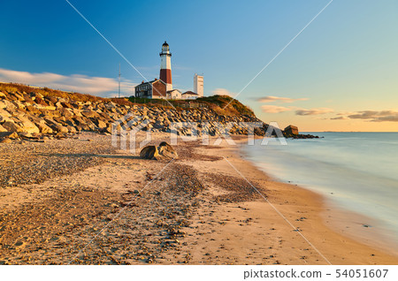 Montauk Lighthouse and beach Montauk Lighthouse and beach 54051607