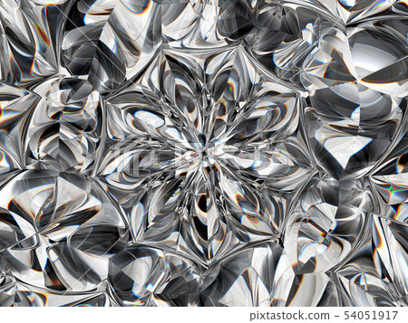 diamond structure extreme closeup and kaleidoscope 54051917