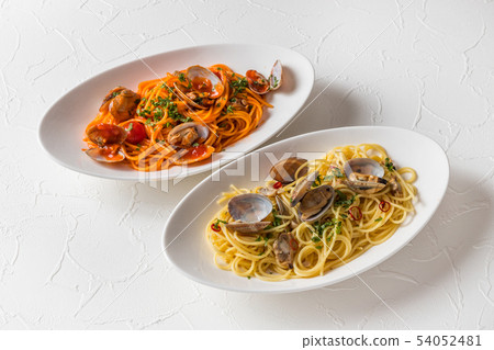 Spaghetti Vongole Gourmet of spaghetti vongole Italy 54052481