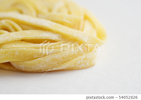 Fettuccine Fitchuccine Fresh pasta Flour Noodles Italian White back Food Food 54052826
