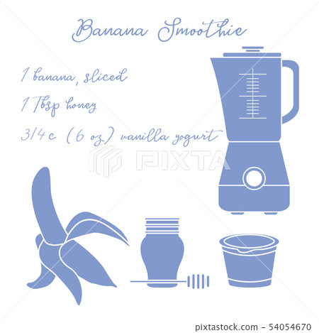 Banana smoothie Healthy eating habits. Banana smoothie Healthy eating habits. 54054670