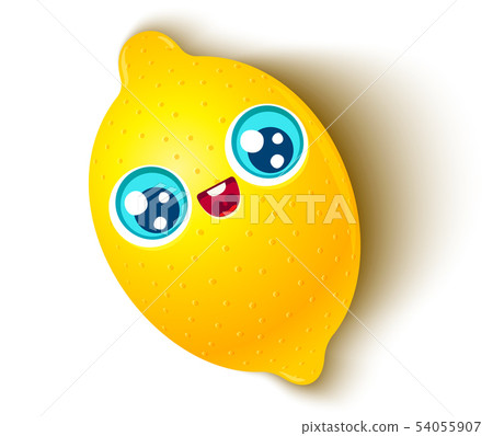 cute lemon in kawaii style cute lemon in kawaii style 54055907