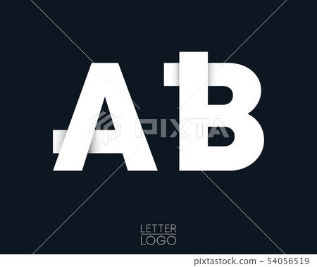 Letter A and B template logo design 54056519
