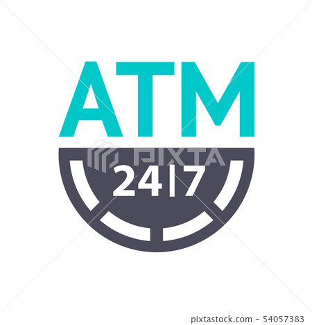 New gray turquoise icon on a white background 54057383