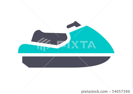 New gray turquoise icon on a white background 54057399