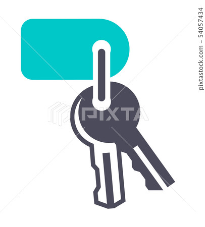 New gray turquoise icon on a white background 54057434