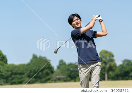 Golf Men Golf Course高爾夫球手圖像 Golf Men Golf Course高爾夫球手圖像 54058721
