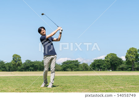 高爾夫球高爾夫球場高爾夫球手圖像 54058749
