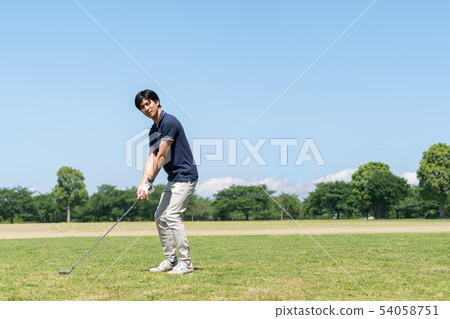 高爾夫球高爾夫球場高爾夫球手圖像 54058751