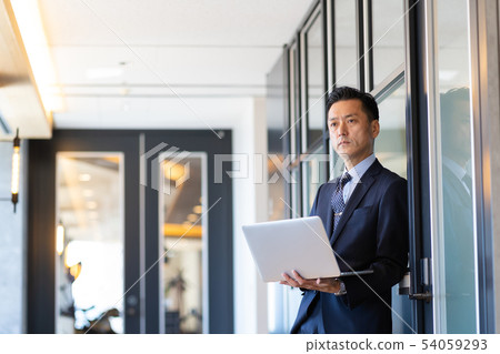 middle businessman middle businessman 54059293