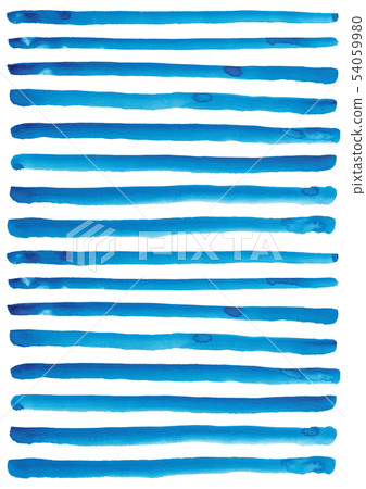 Blue Watercolor Background Navy Blue Stripes Stock