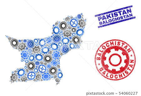 Mechanics Composition Vector Balochistan Province Map and Grunge Seals Mechanics Composition Vector Balochistan Province Map and Grunge Seals 54060227