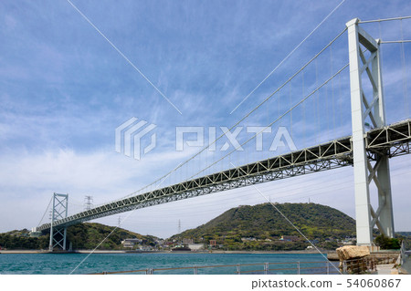 Kanmon Bridge Stock Photo