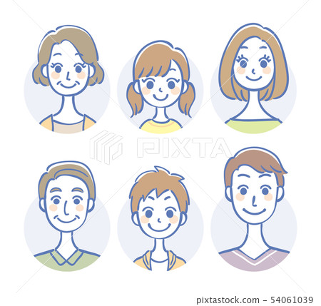 Three generation family icon - Stock Illustration [54061039] - PIXTA