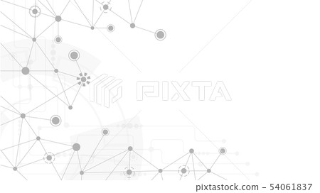 Abstract geometric connect lines and dots.Simple t Abstract geometric connect lines and dots.Simple t 54061837