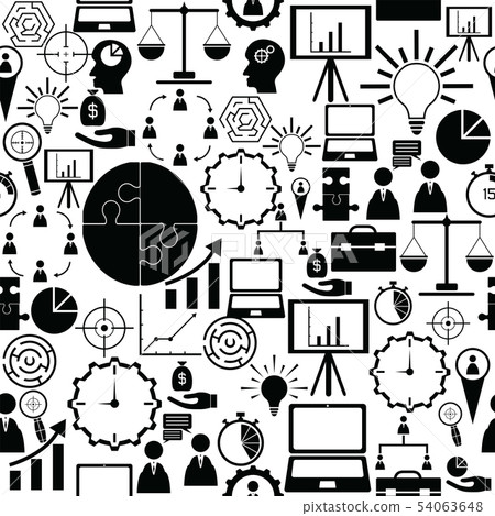 Pattern Mgmt Icon management seamless pattern background icon. - Stock Illustration ...