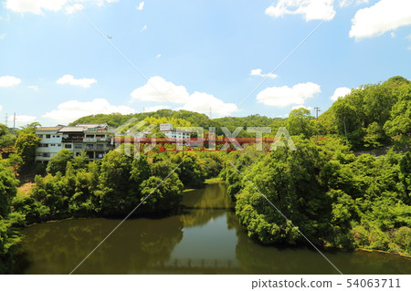 Great view of Daimon Dam Park [Misato-cho, Nara Prefecture, Mt. Shinki] 54063711