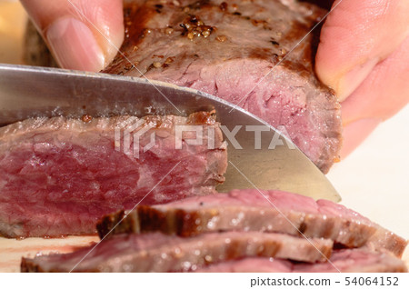 Roast beef cut meat Roast beef cut meat 54064152