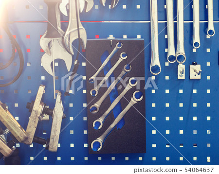 tools set at car workshop tools set at car workshop 54064637