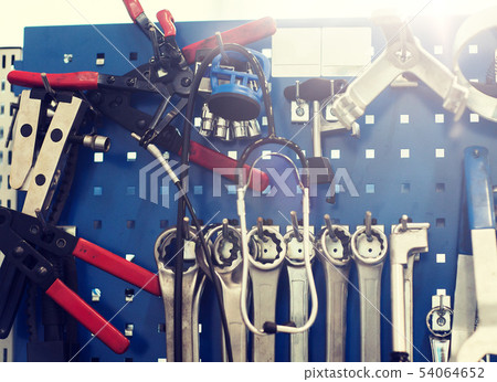 tools set at car workshop tools set at car workshop 54064652