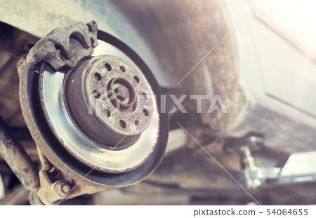 car brake disc at repair station car brake disc at repair station 54064655