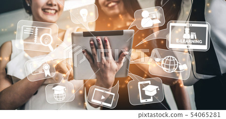 E-learning for Student and University Concept. E-learning for Student and University Concept. 54065281